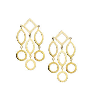 Gold earrings