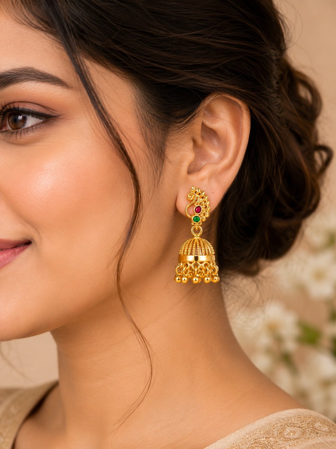 4 Pair Of Golden Earrings