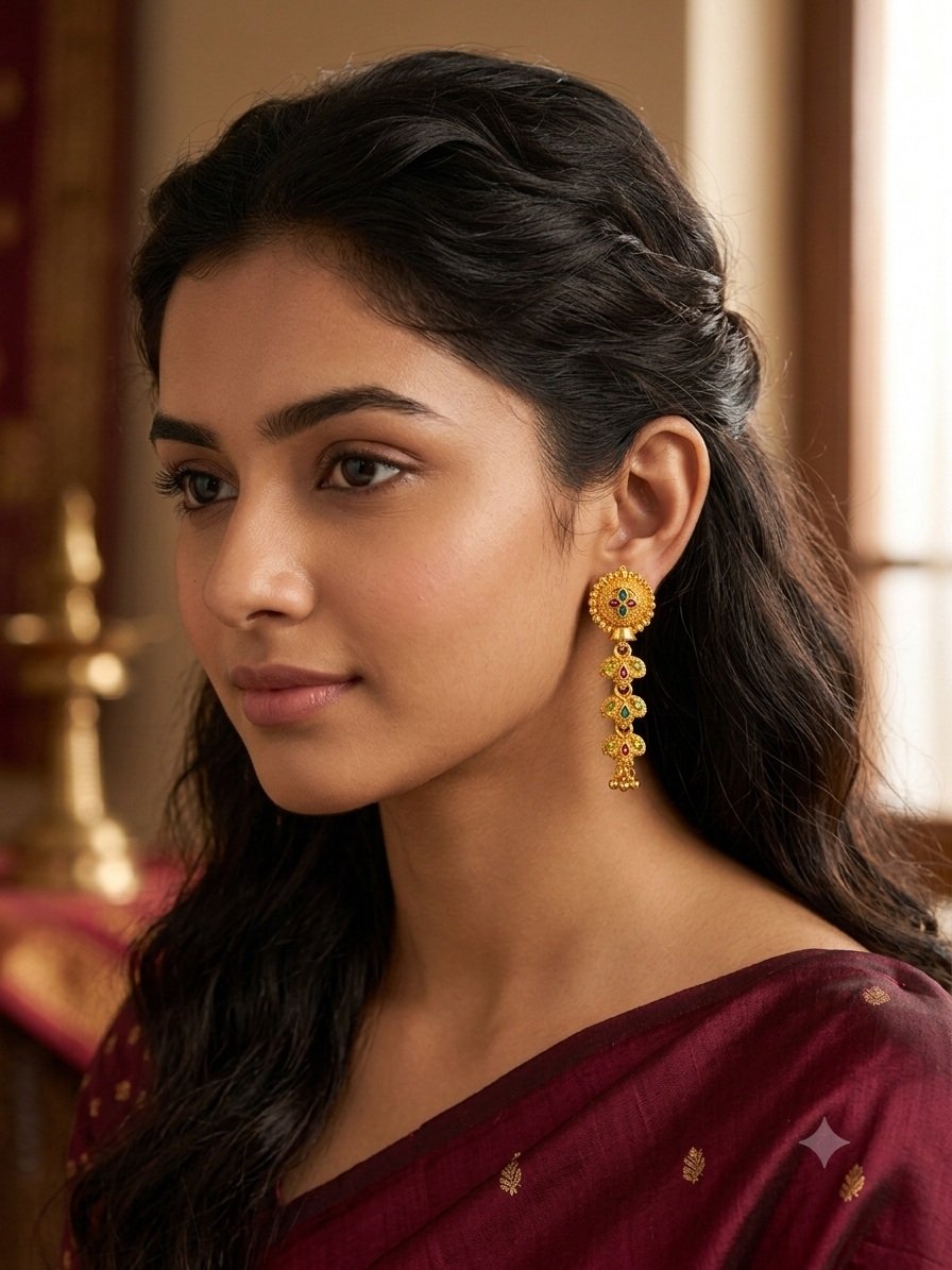 4 Pair Of Golden Earrings